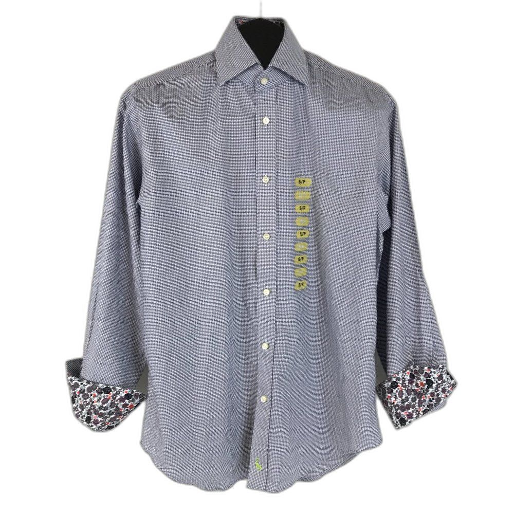 Tailorbyrd Button Up Dress Shirt Men's Small Cotton Long Sleeve Business Casual